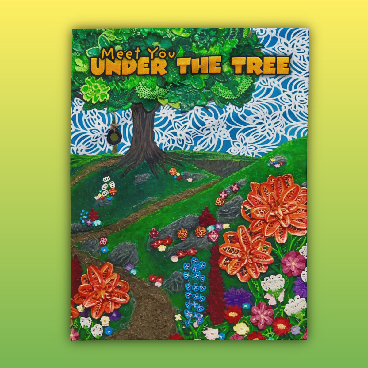 Arctic Fleece Blanket "Meet You Under The Tree"