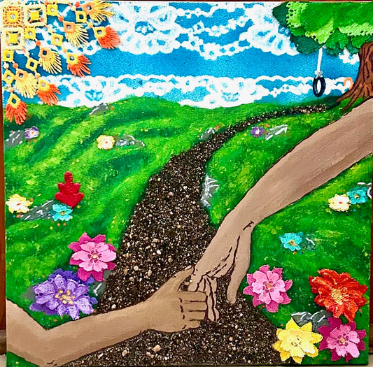 Through the Flowers and up the Hill