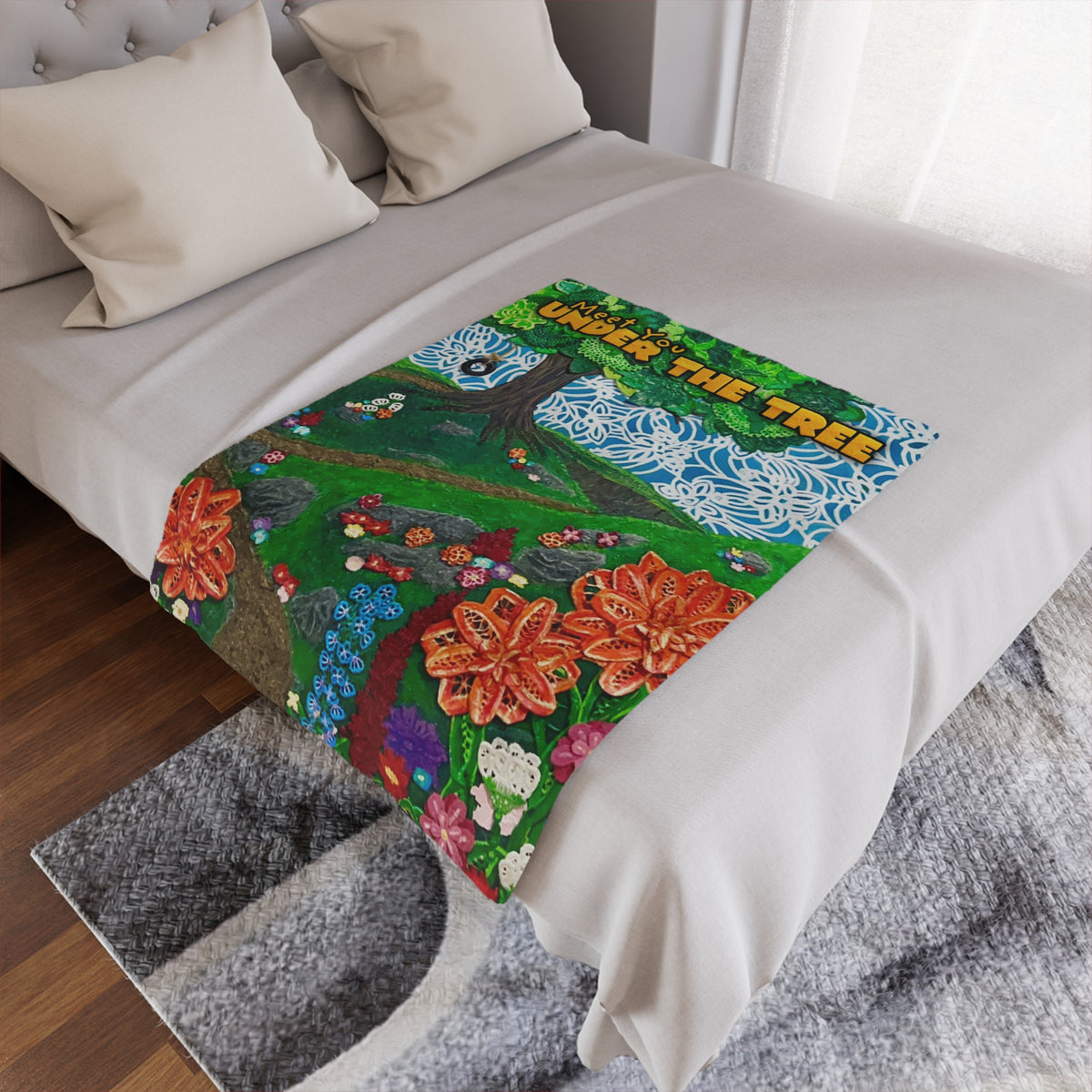 Minky Blanket - "Cover" Throw from "Meet You Under The Tree"