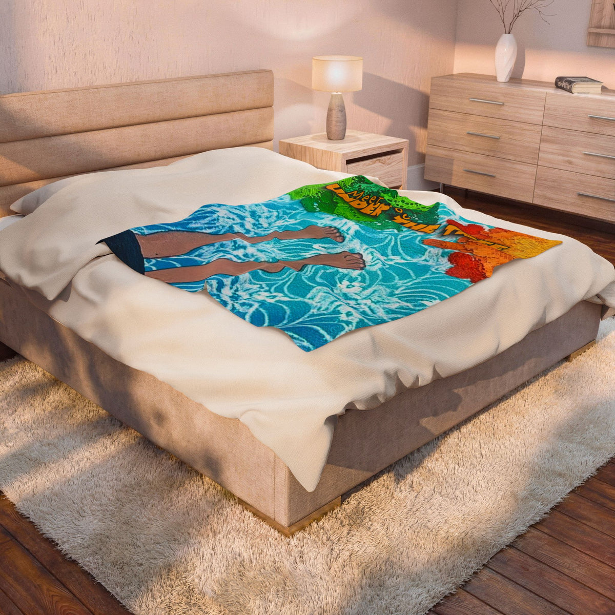 "Feet" Velveteen Plush Blanket — from "Meet You Under the Tree"