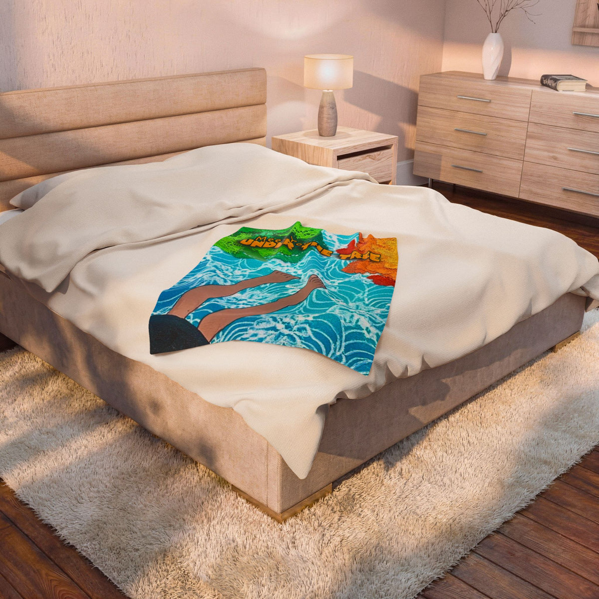 "Feet" Velveteen Plush Blanket — from "Meet You Under the Tree"