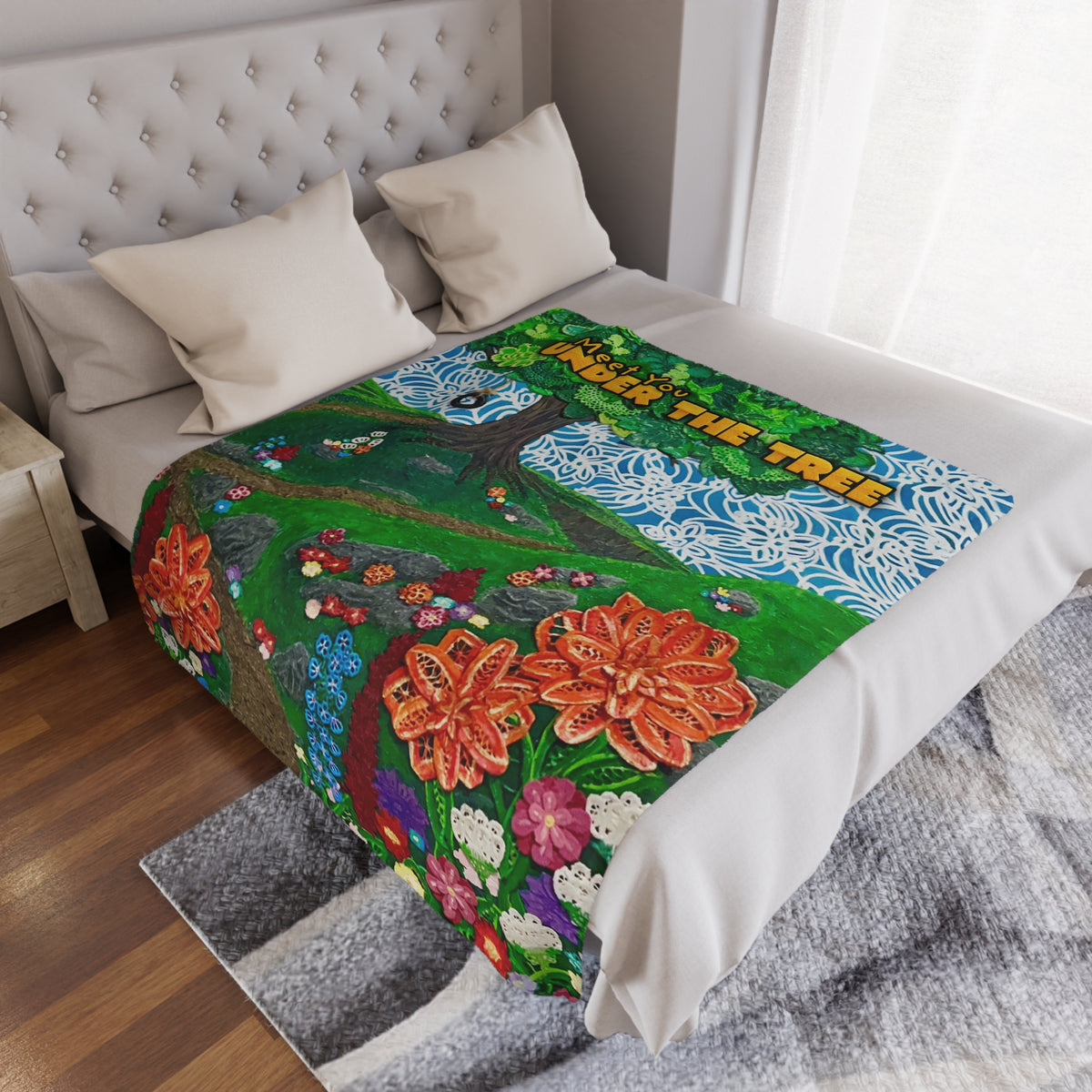 Minky Blanket - "Cover" Throw from "Meet You Under The Tree"
