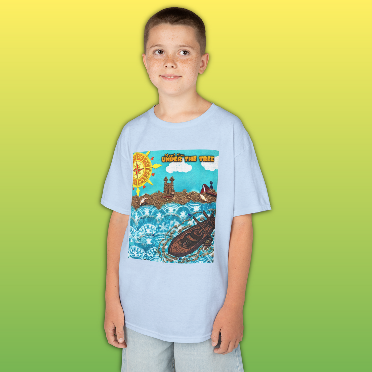 "P Sea" Children's T-Shirt from orginal illustrations in "Meet You Under The Tree"