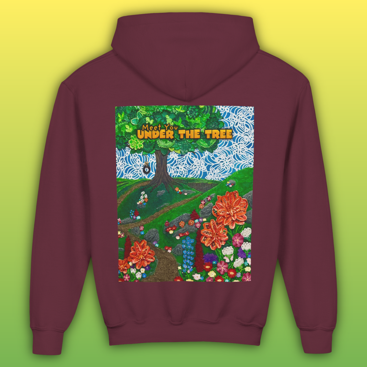 "Holding Hands Under The Tree" Youth Hoodie - from  "Meet You Under the Tree"