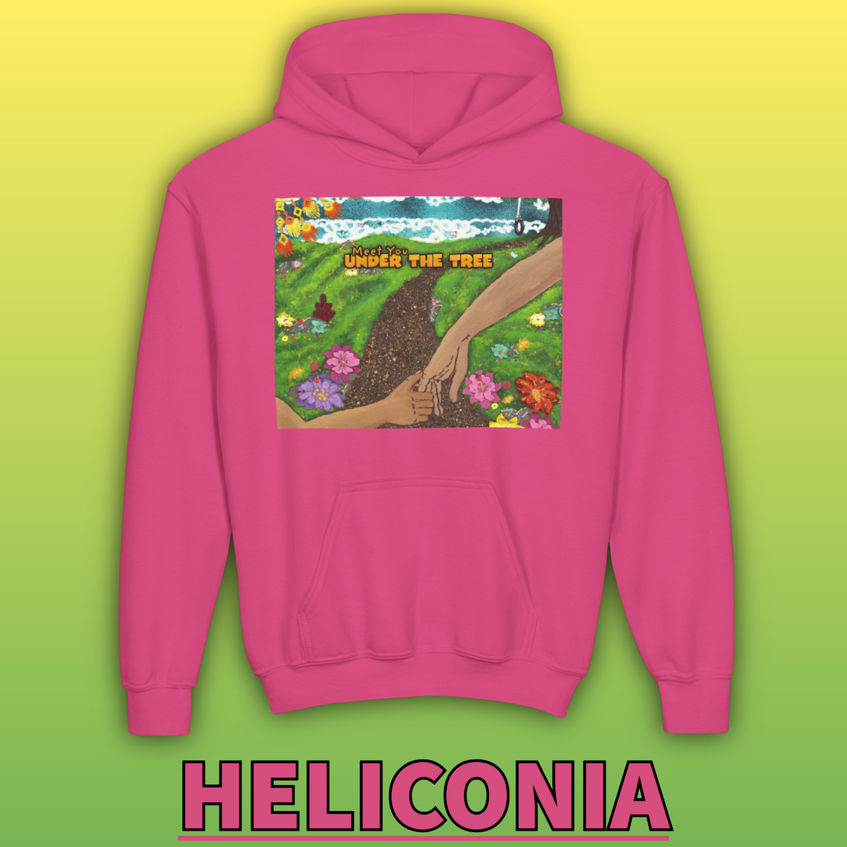 "Holding Hands Under The Tree" Youth Hoodie - from  "Meet You Under the Tree"