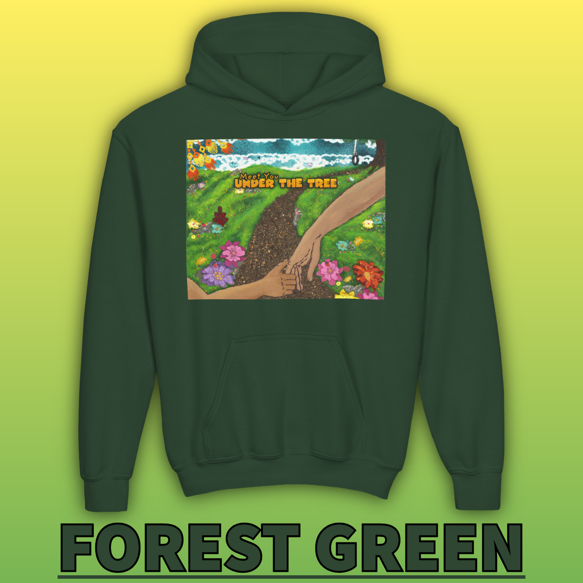 "Holding Hands Under The Tree" Youth Hoodie - from  "Meet You Under the Tree"