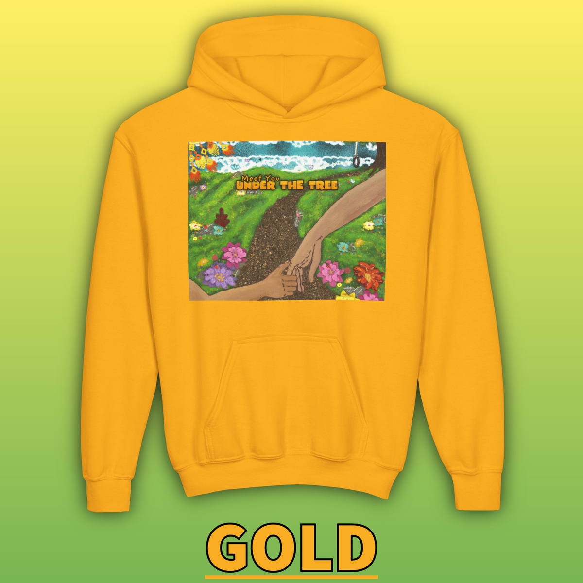 "Holding Hands Under The Tree" Youth Hoodie - from  "Meet You Under the Tree"