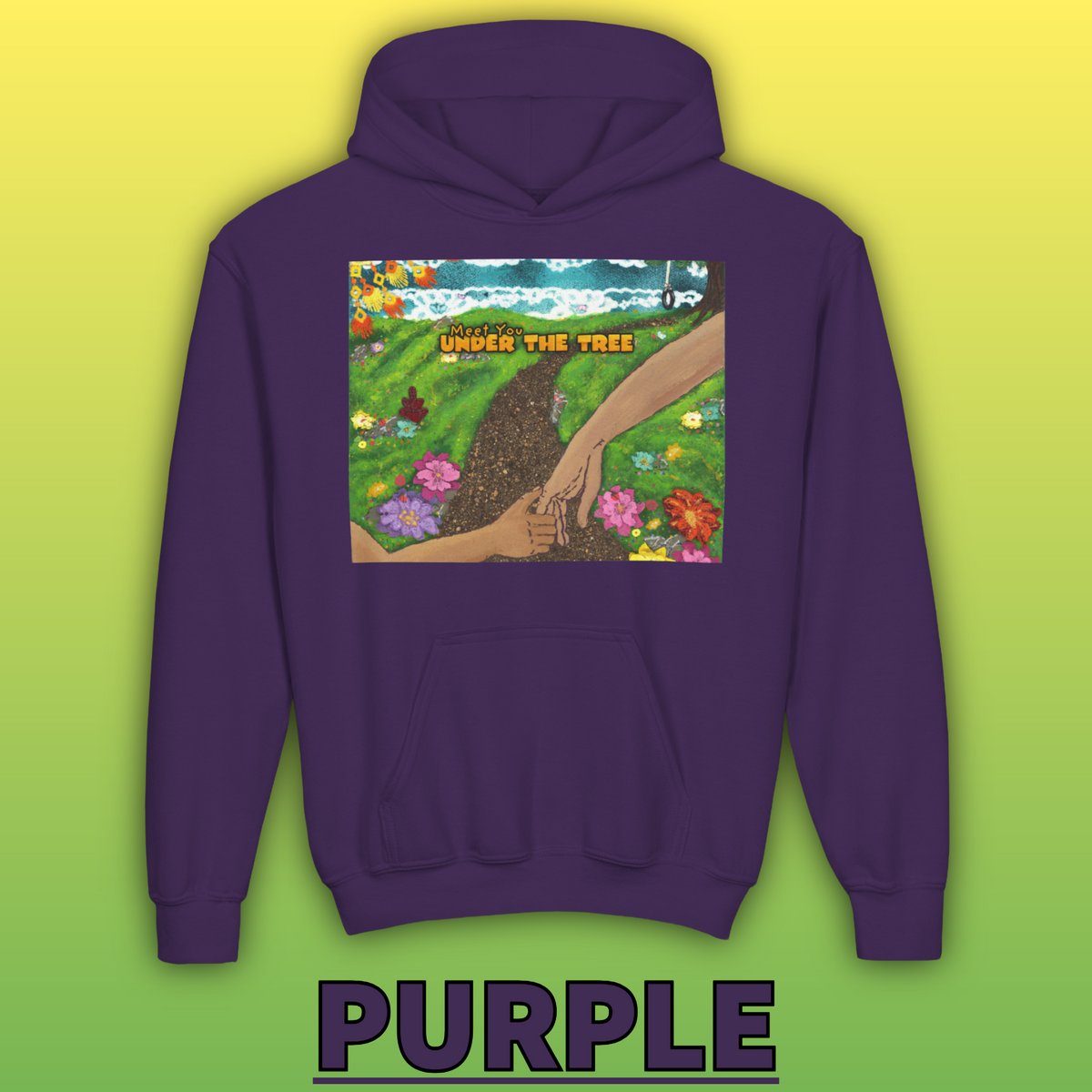 "Holding Hands Under The Tree" Youth Hoodie - from  "Meet You Under the Tree"