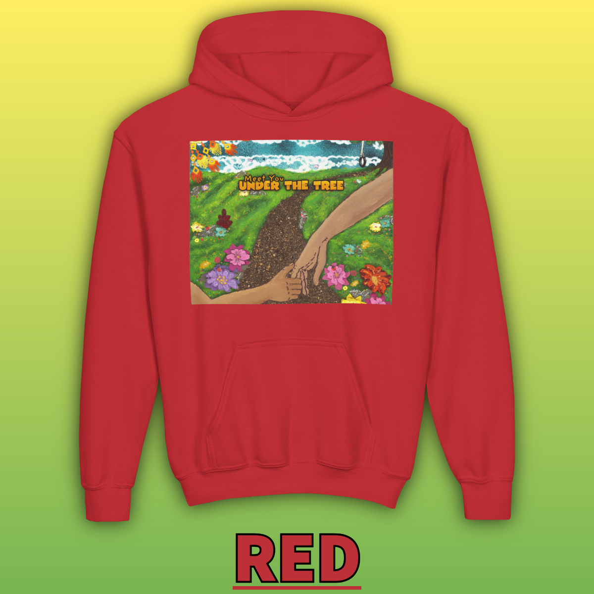"Holding Hands Under The Tree" Youth Hoodie - from  "Meet You Under the Tree"