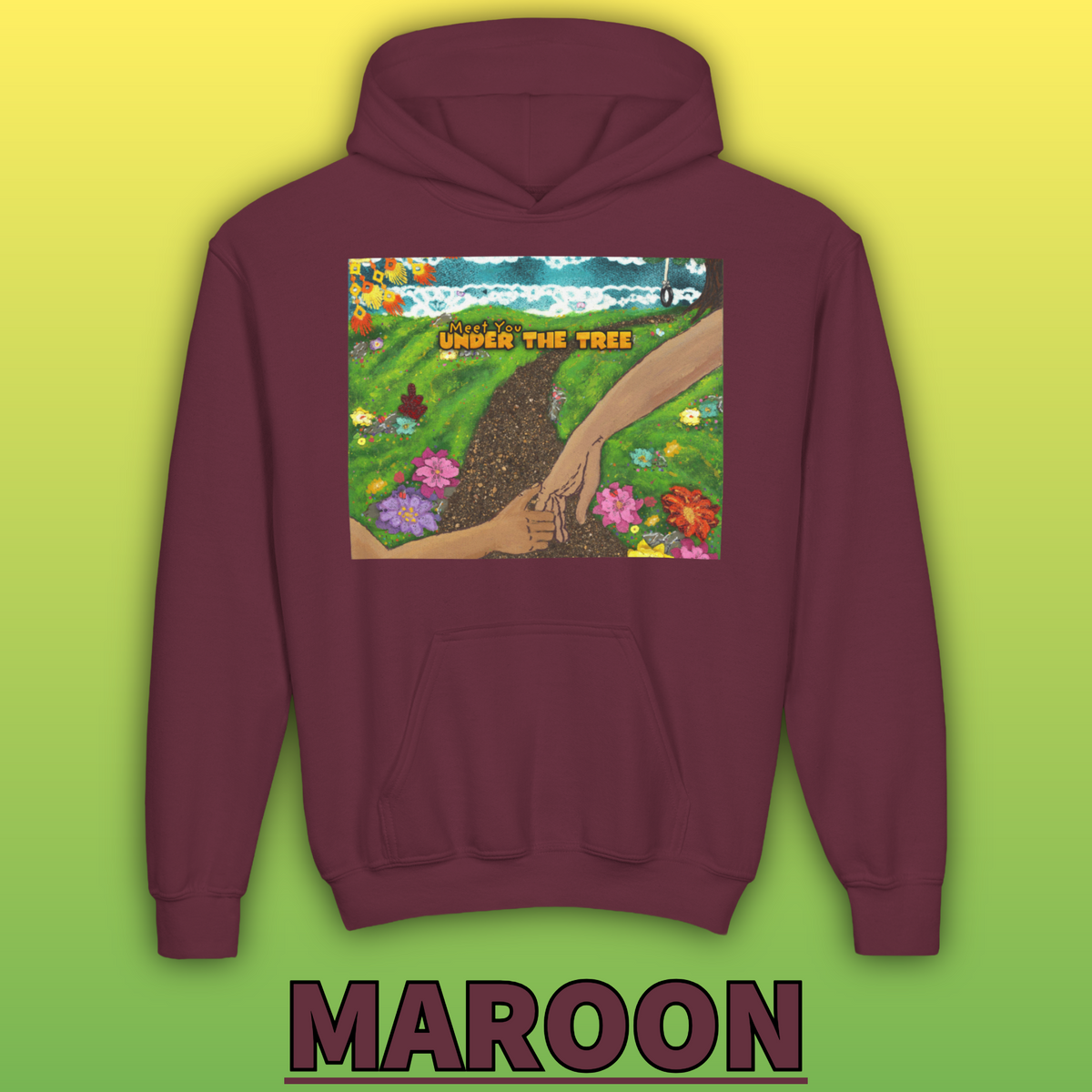 "Holding Hands Under The Tree" Youth Hoodie - from  "Meet You Under the Tree"