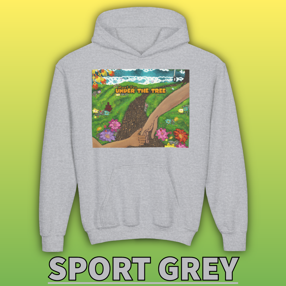 "Holding Hands Under The Tree" Youth Hoodie - from  "Meet You Under the Tree"