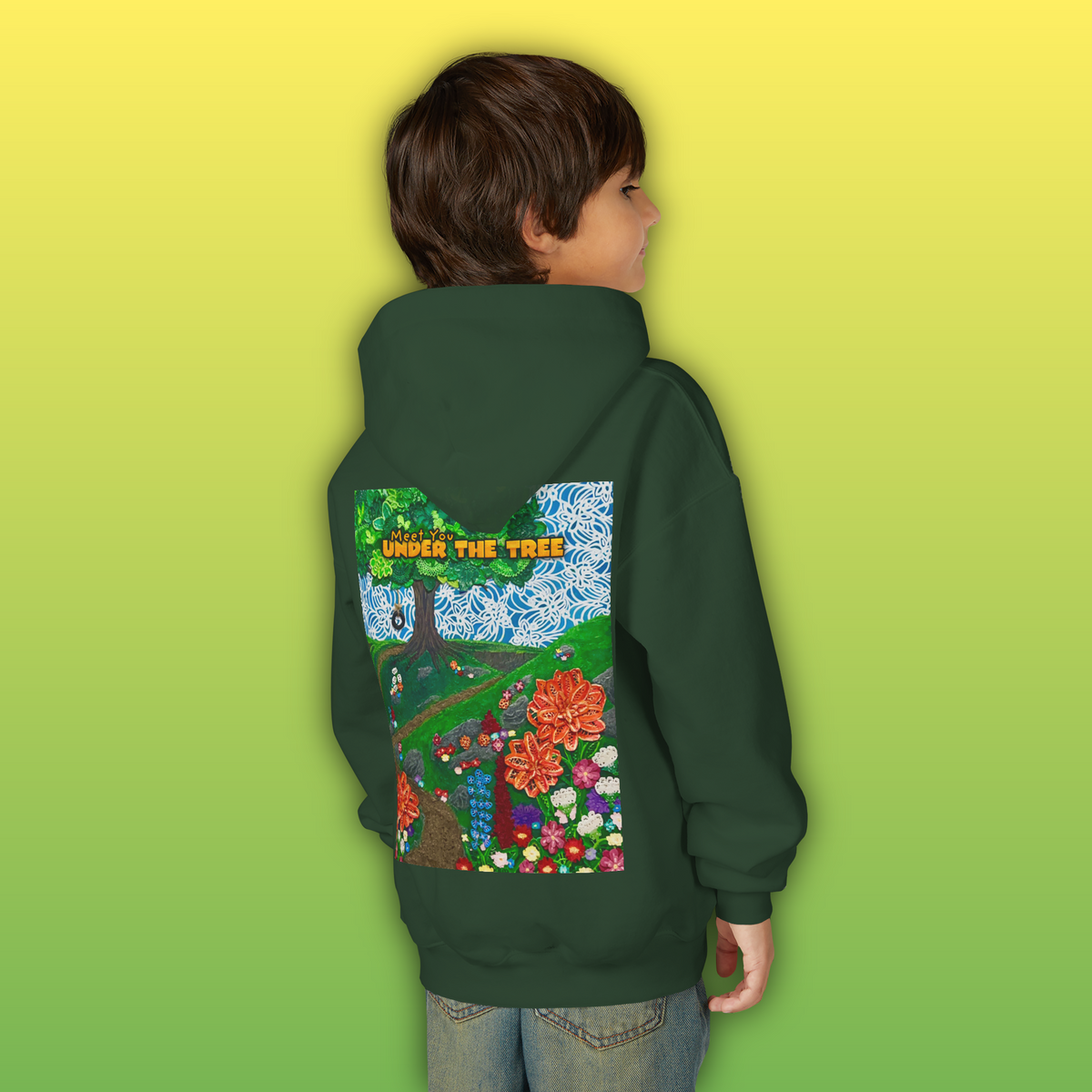 "Holding Hands Under The Tree" Youth Hoodie - from  "Meet You Under the Tree"