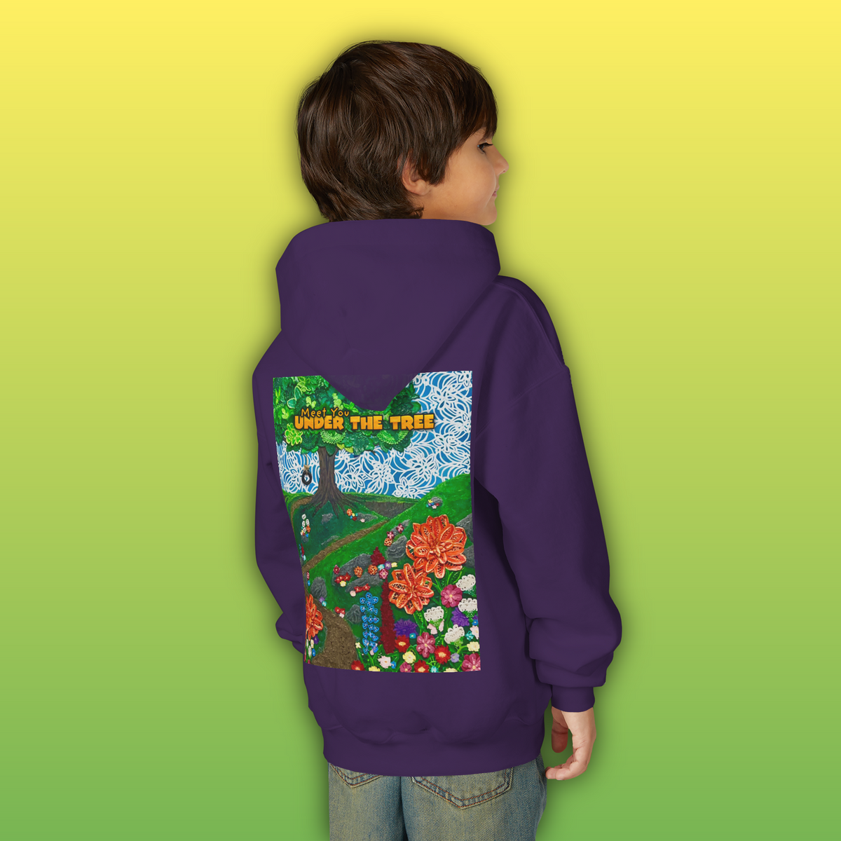 "Holding Hands Under The Tree" Youth Hoodie - from  "Meet You Under the Tree"