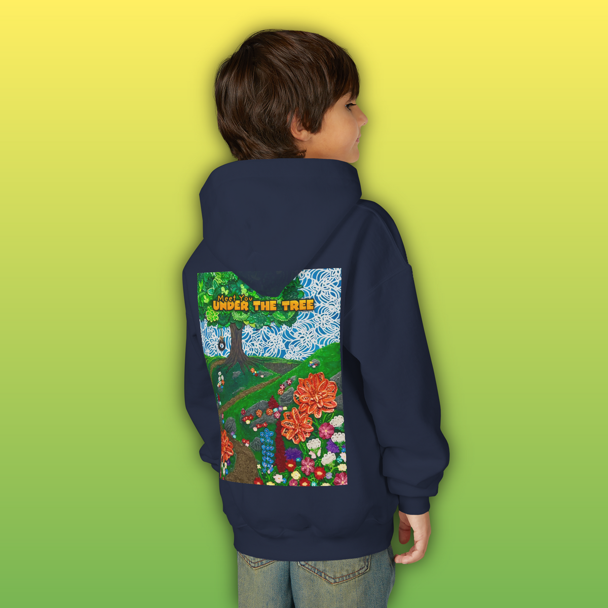 "Holding Hands Under The Tree" Youth Hoodie - from  "Meet You Under the Tree"