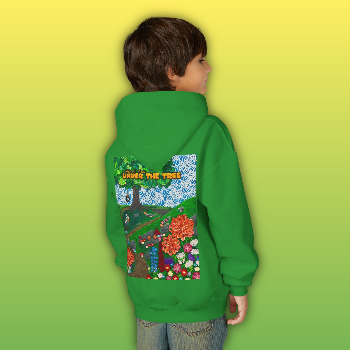 "Holding Hands Under The Tree" Youth Hoodie - from  "Meet You Under the Tree"