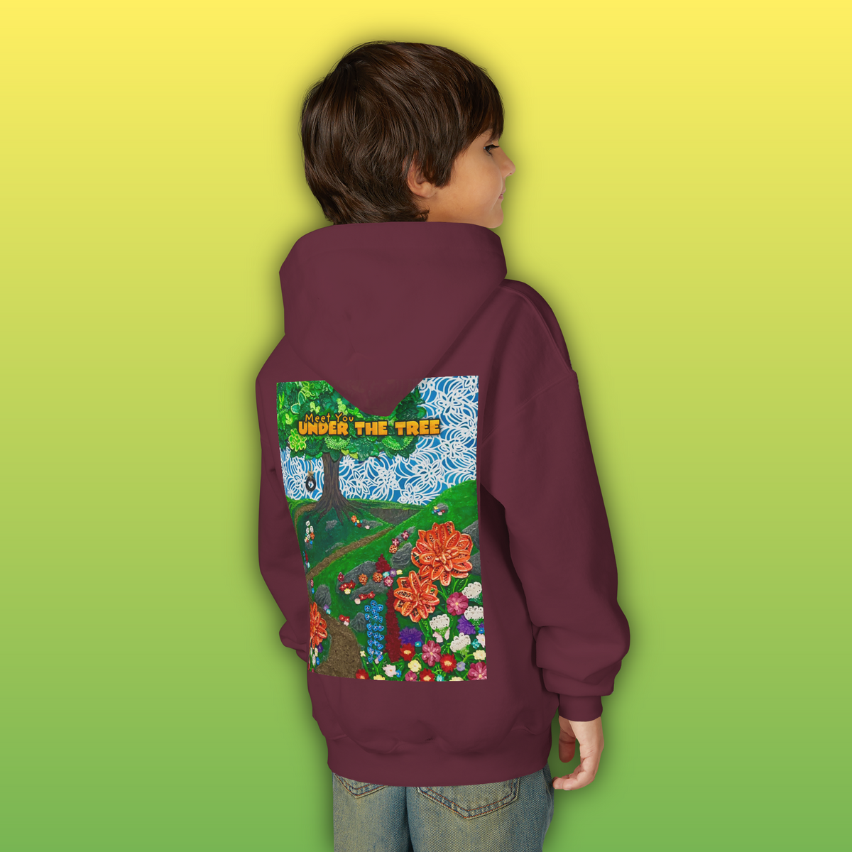 "Holding Hands Under The Tree" Youth Hoodie - from  "Meet You Under the Tree"