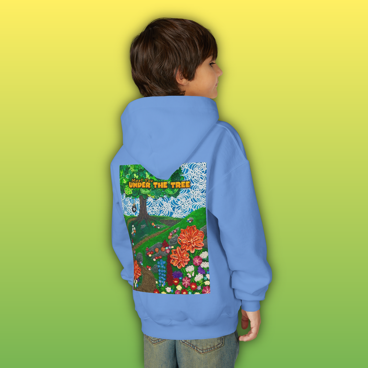 "Holding Hands Under The Tree" Youth Hoodie - from  "Meet You Under the Tree"
