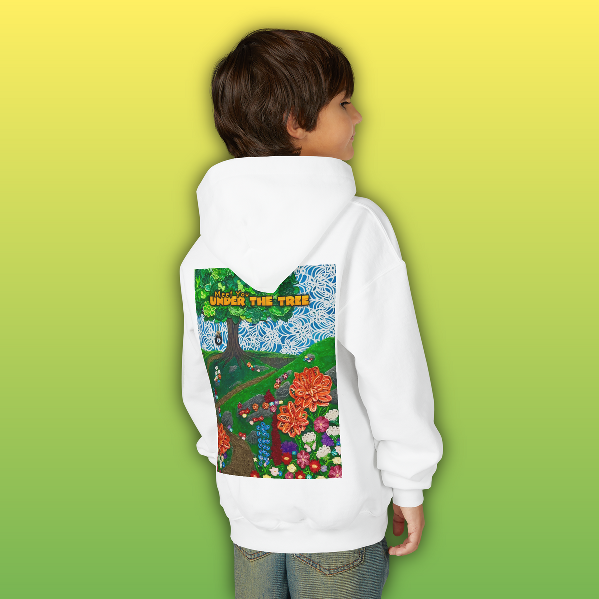 "Holding Hands Under The Tree" Youth Hoodie - from  "Meet You Under the Tree"