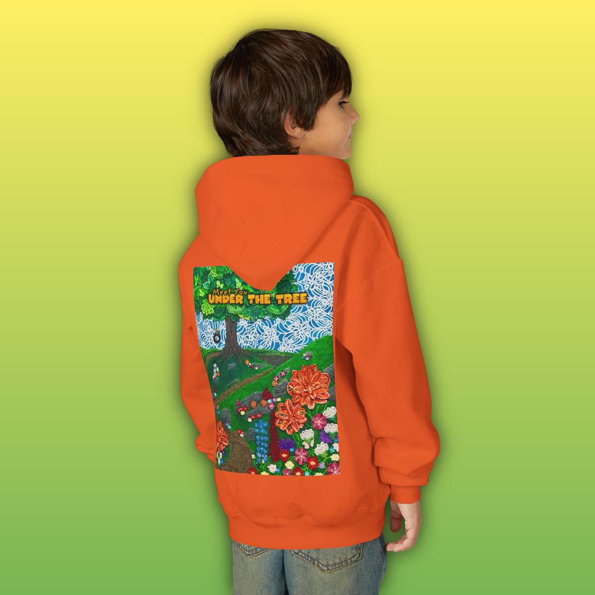 "Holding Hands Under The Tree" Youth Hoodie - from  "Meet You Under the Tree"