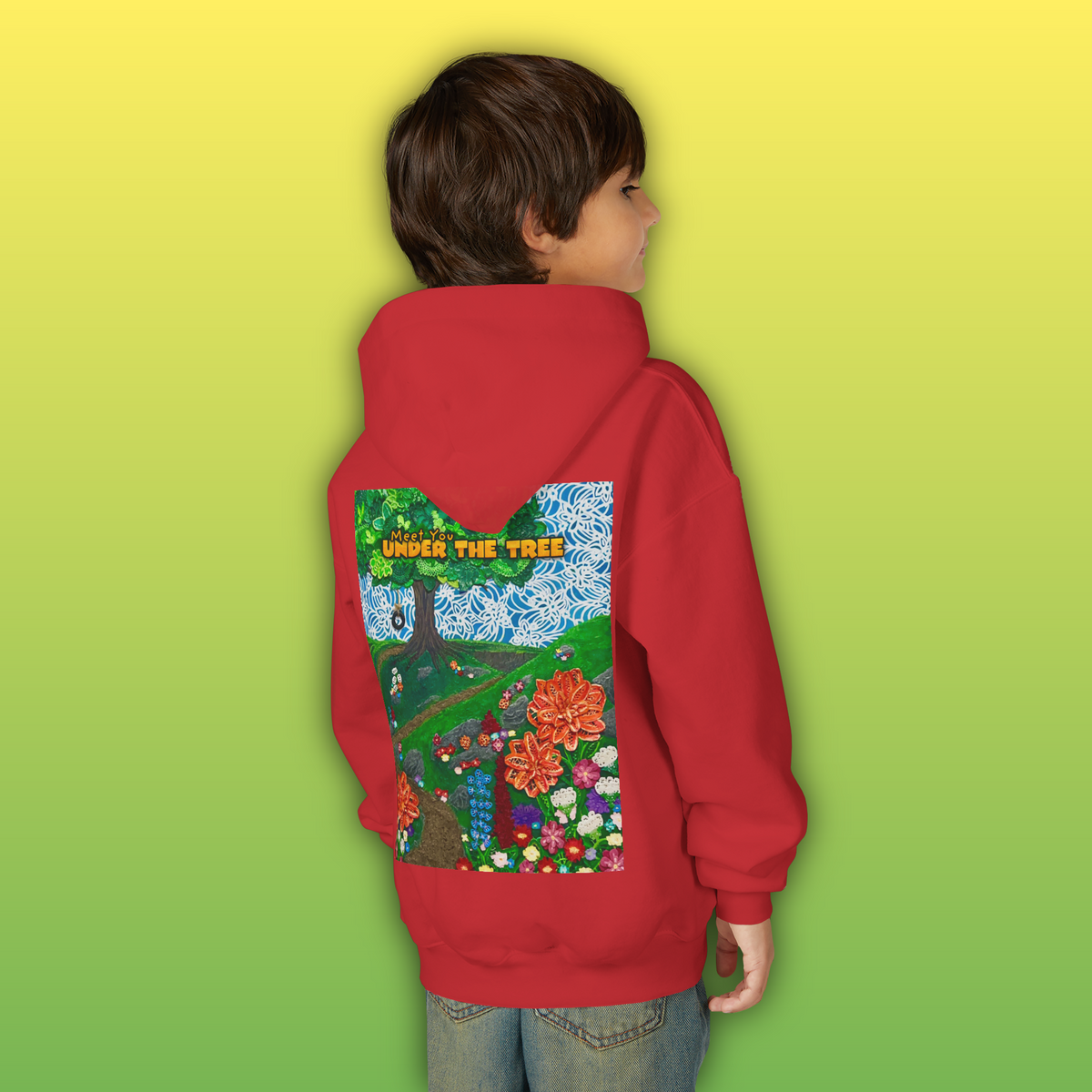 "Holding Hands Under The Tree" Youth Hoodie - from  "Meet You Under the Tree"