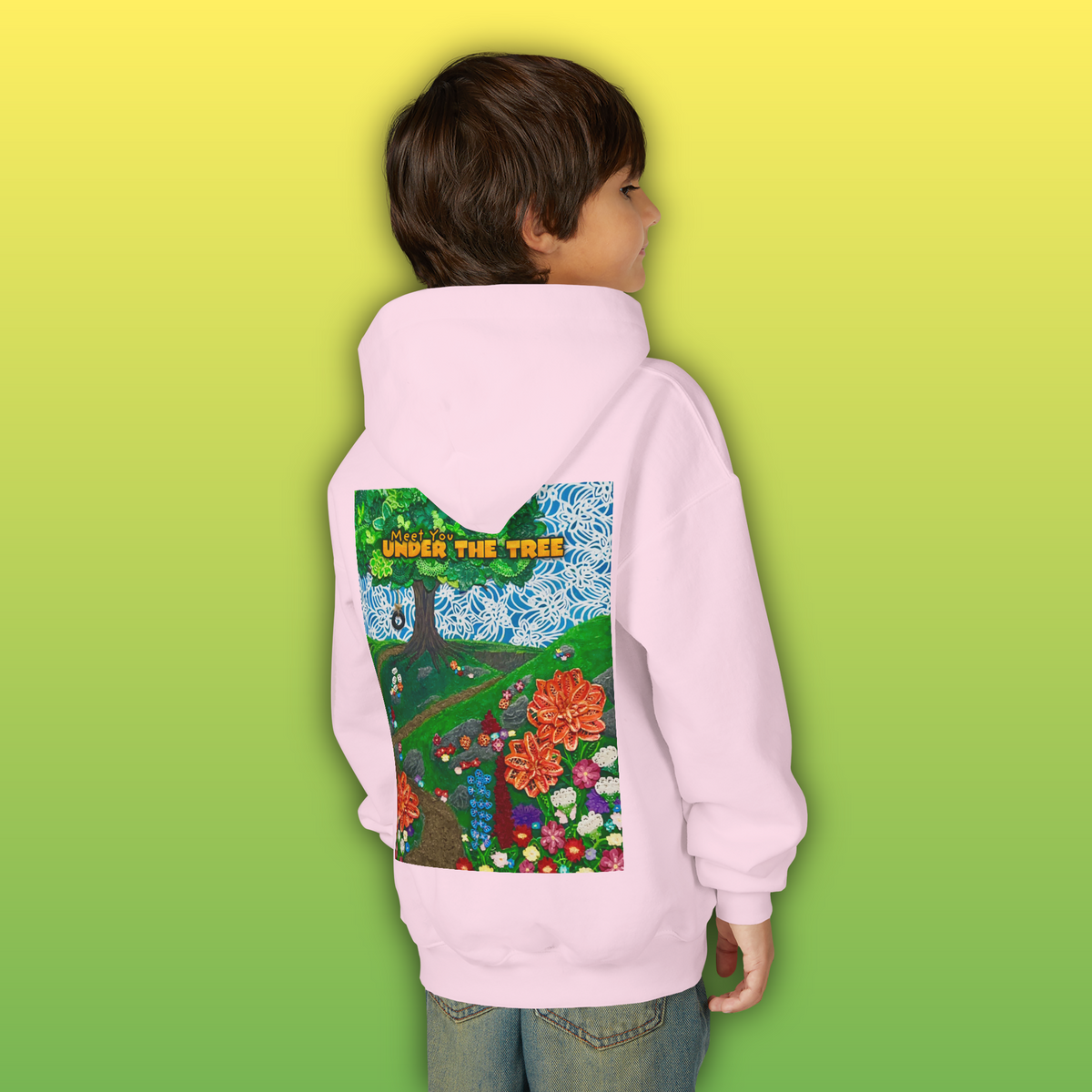 "Holding Hands Under The Tree" Youth Hoodie - from  "Meet You Under the Tree"
