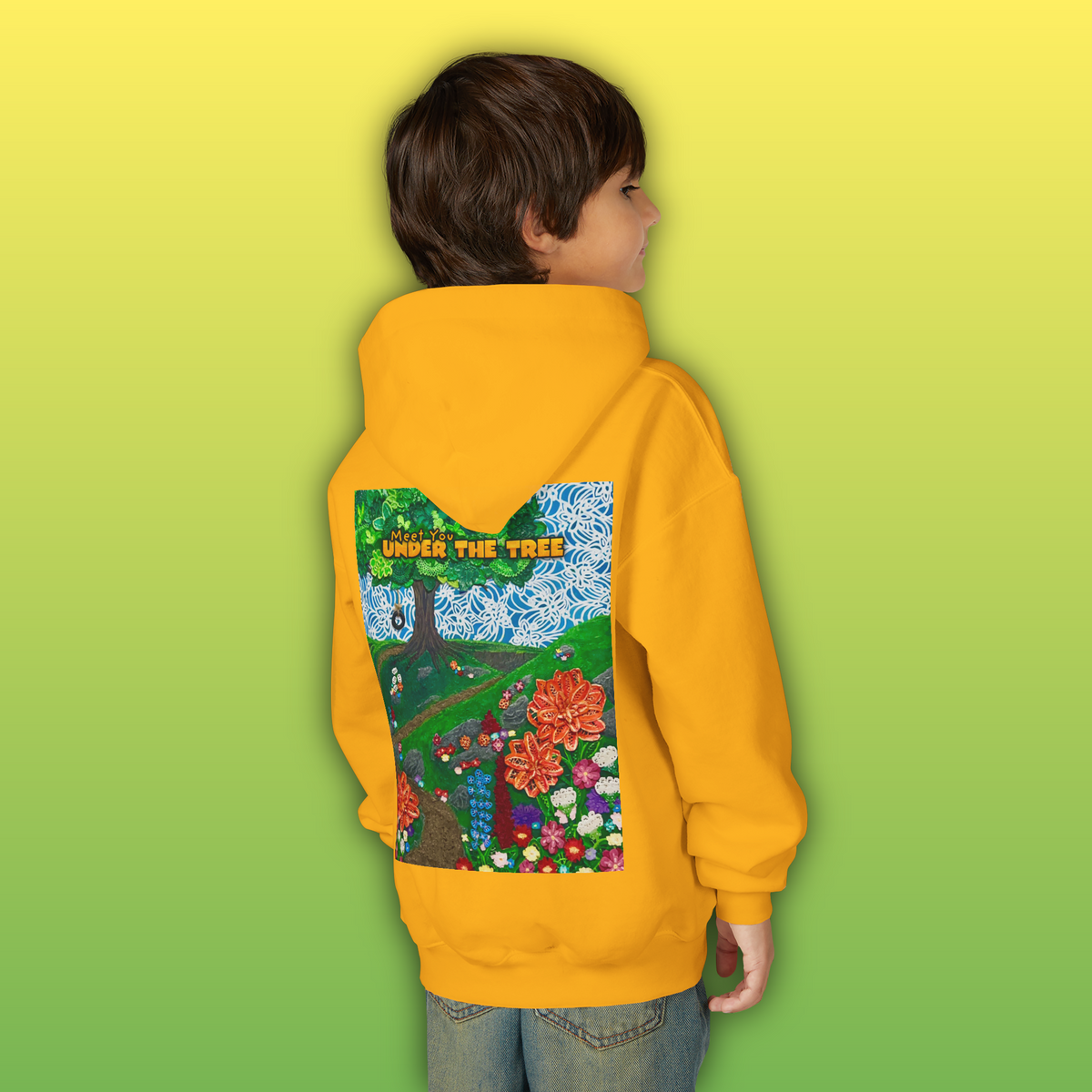 "Holding Hands Under The Tree" Youth Hoodie - from  "Meet You Under the Tree"