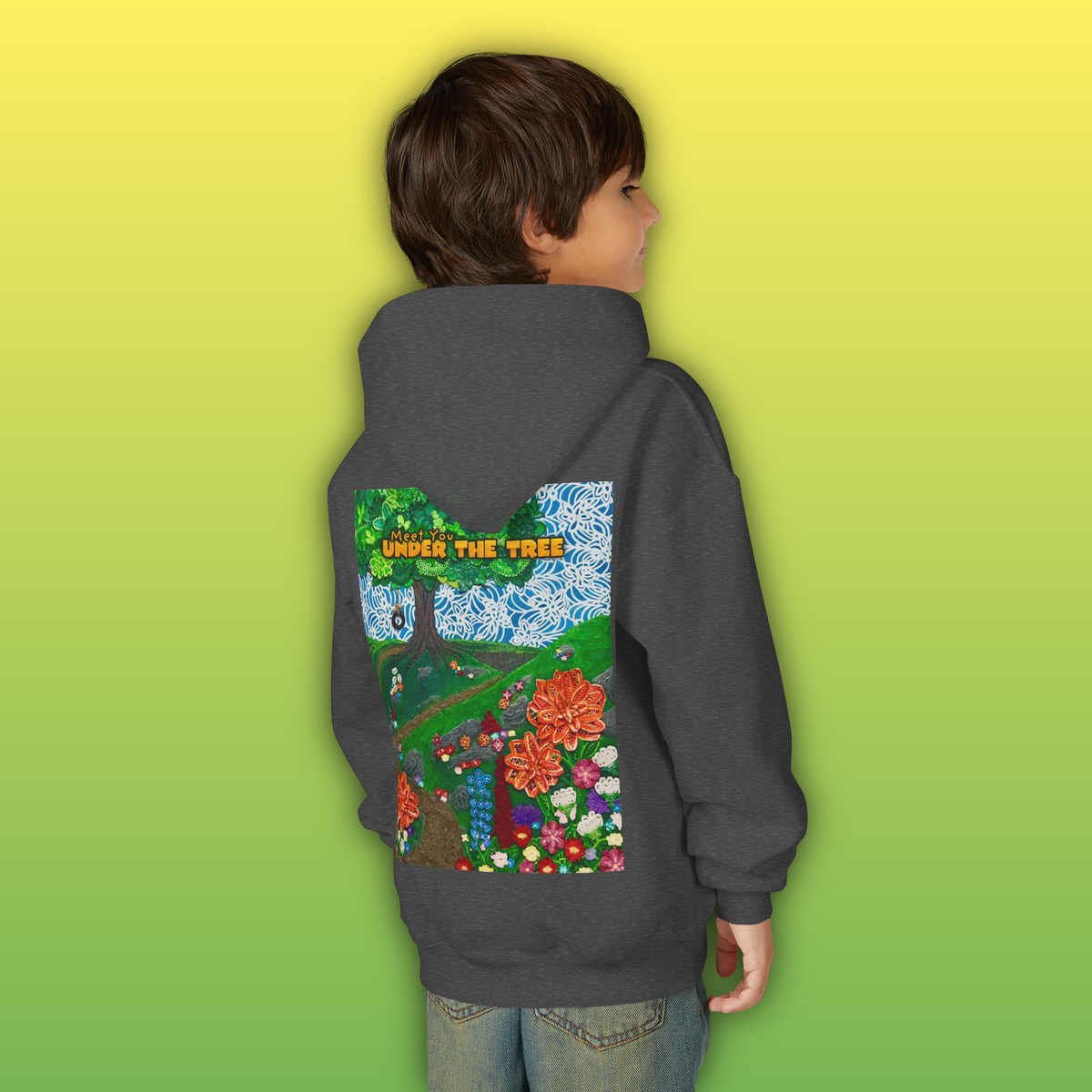 "Holding Hands Under The Tree" Youth Hoodie - from  "Meet You Under the Tree"