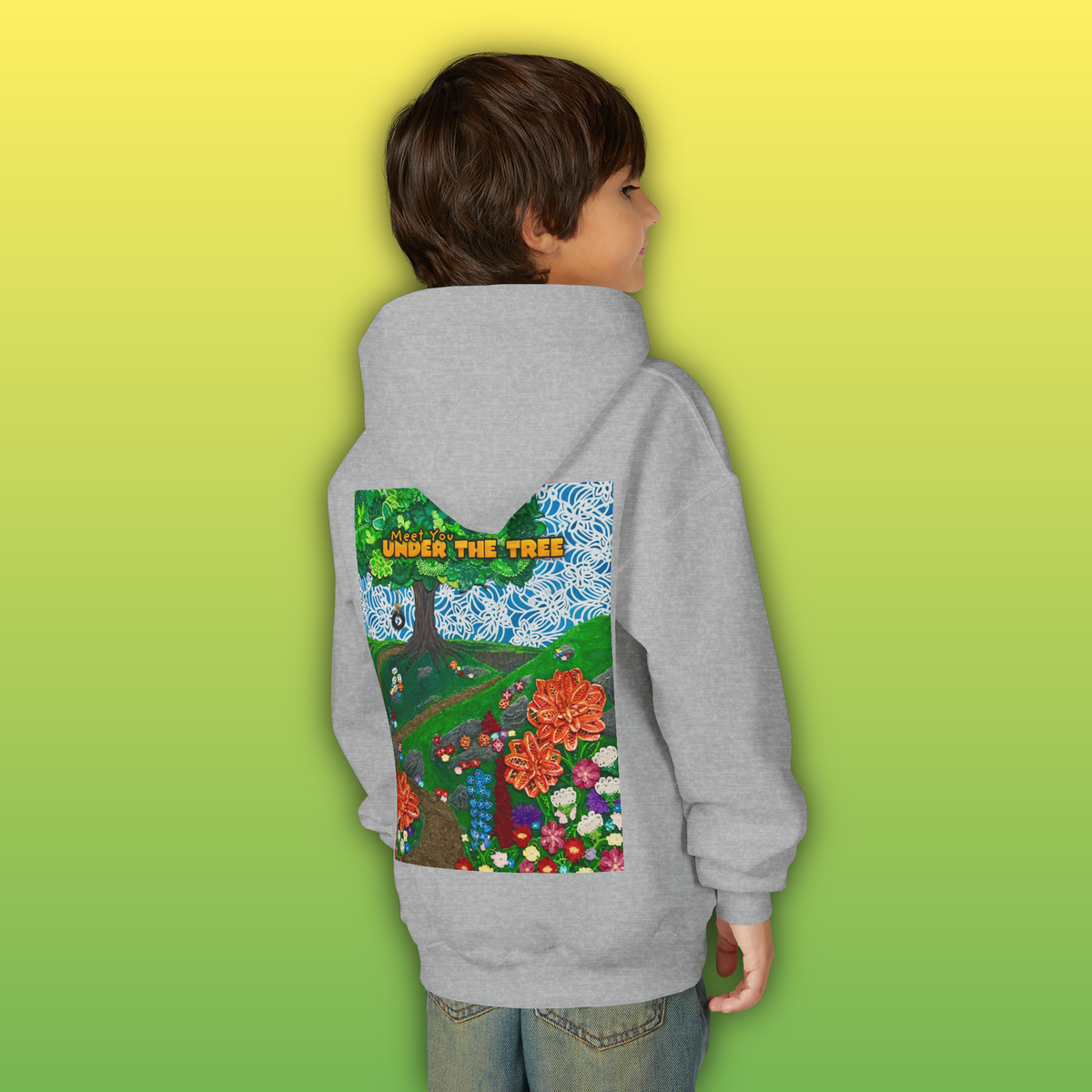 "Holding Hands Under The Tree" Youth Hoodie - from  "Meet You Under the Tree"