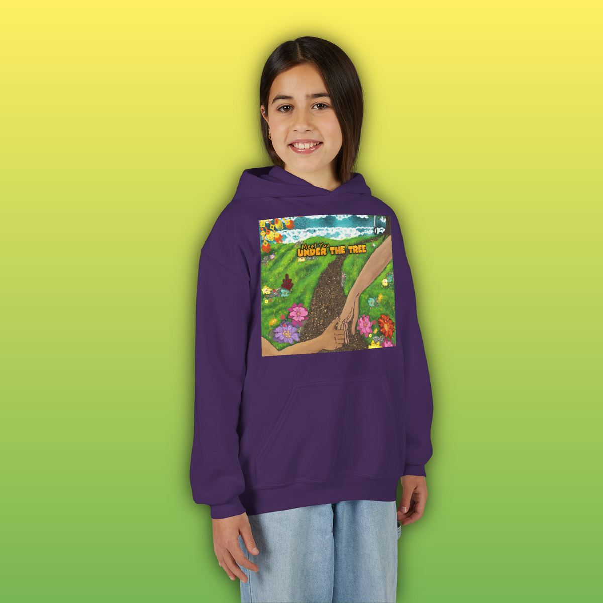 "Holding Hands Under The Tree" Youth Hoodie - from  "Meet You Under the Tree"