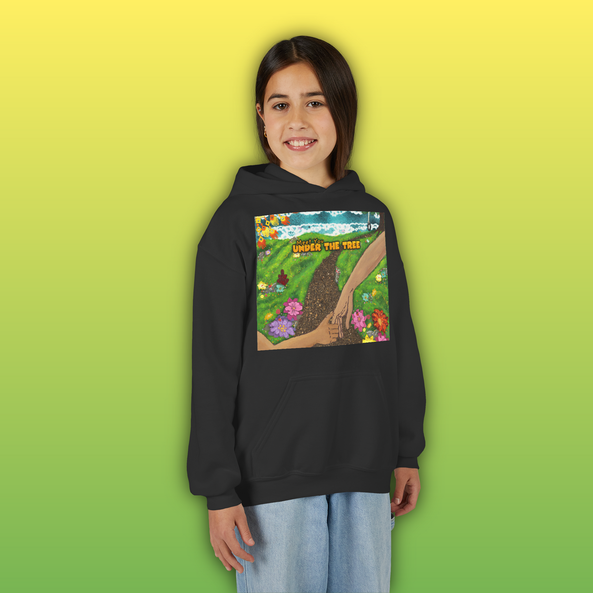 "Holding Hands Under The Tree" Youth Hoodie - from  "Meet You Under the Tree"