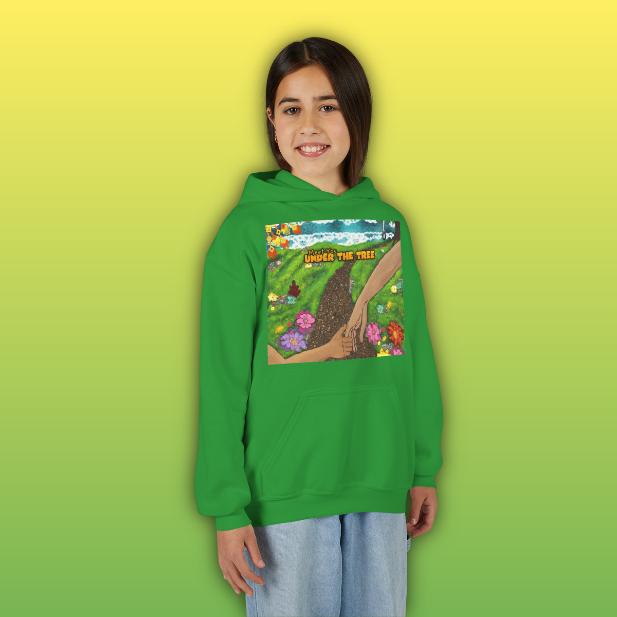 "Holding Hands Under The Tree" Youth Hoodie - from  "Meet You Under the Tree"