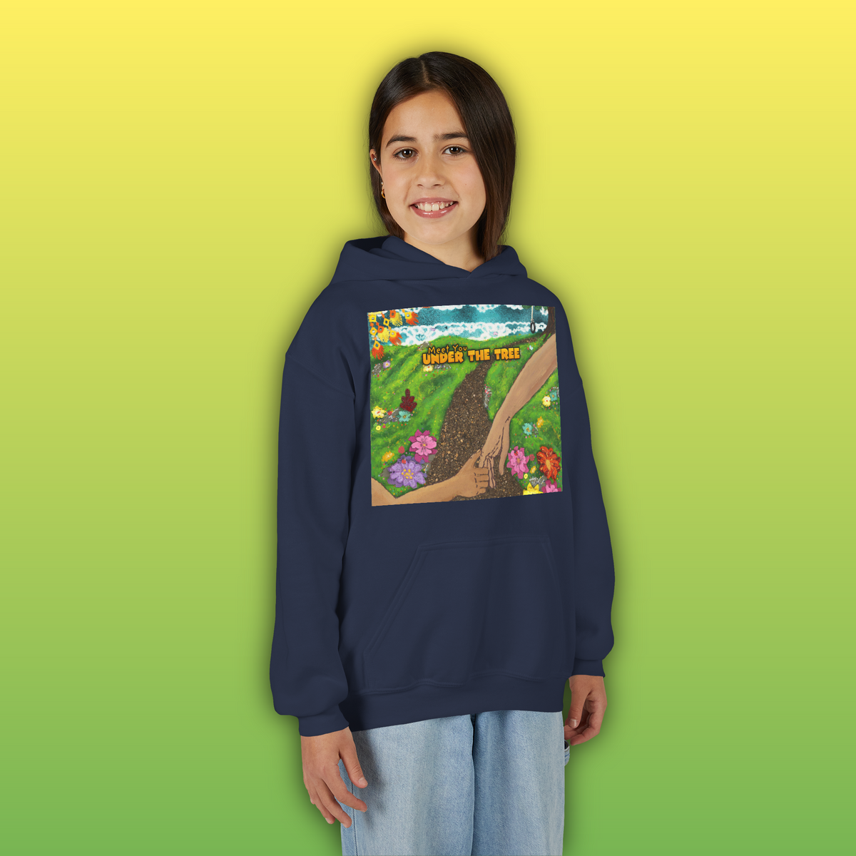 "Holding Hands Under The Tree" Youth Hoodie - from  "Meet You Under the Tree"