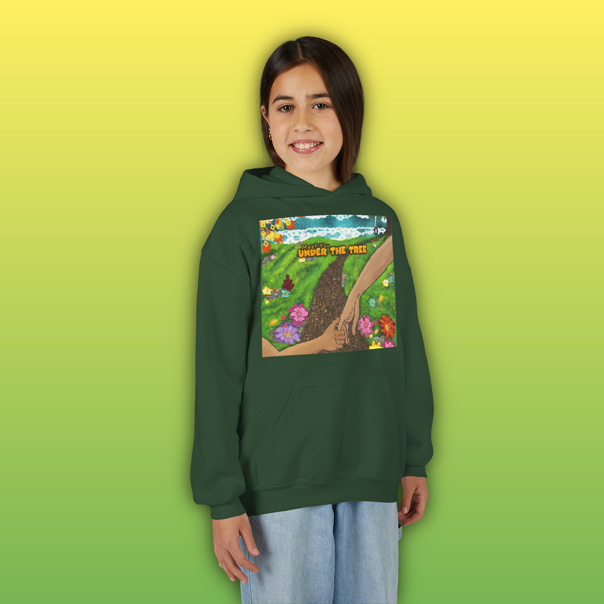 "Holding Hands Under The Tree" Youth Hoodie - from  "Meet You Under the Tree"