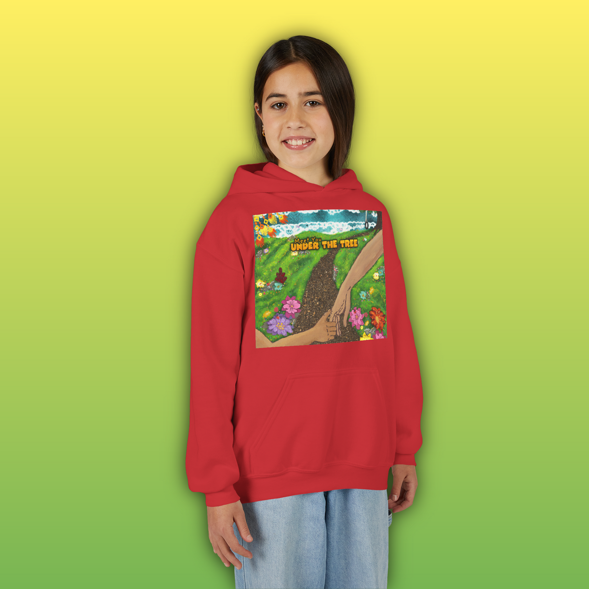 "Holding Hands Under The Tree" Youth Hoodie - from  "Meet You Under the Tree"