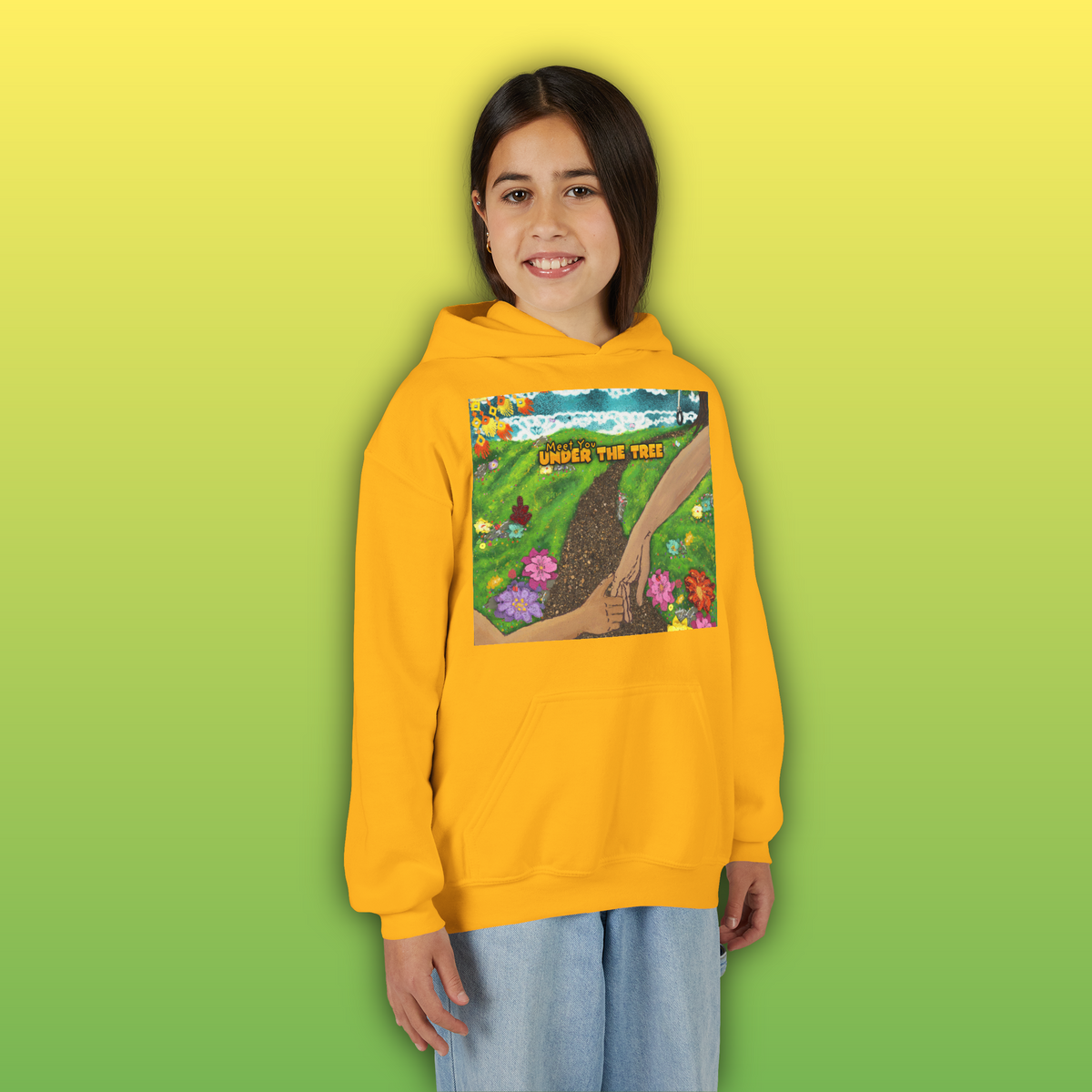 "Holding Hands Under The Tree" Youth Hoodie - from  "Meet You Under the Tree"