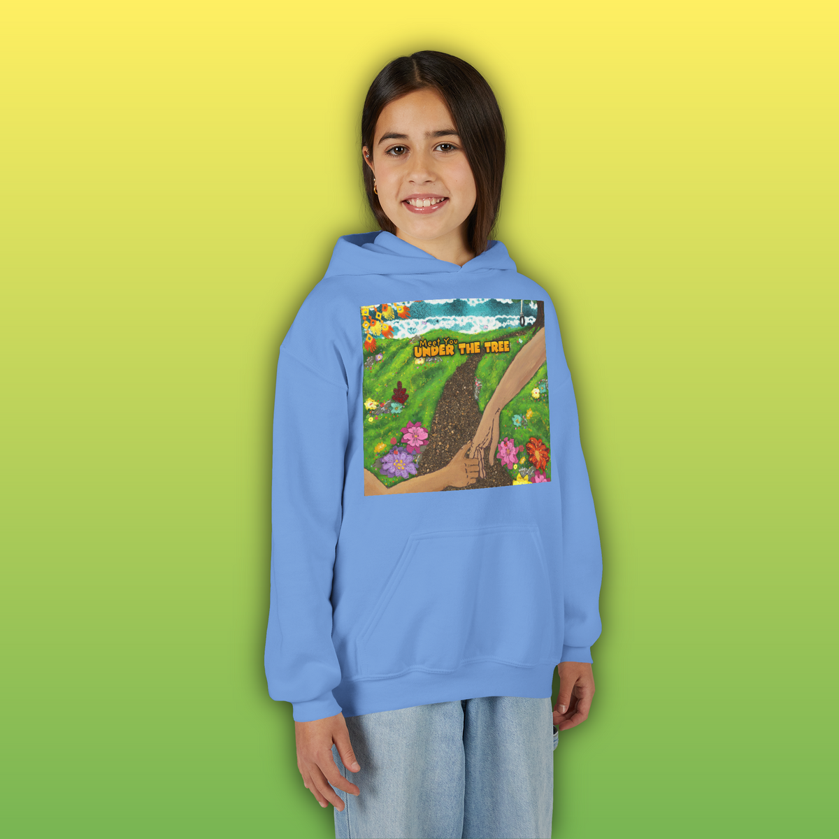 "Holding Hands Under The Tree" Youth Hoodie - from  "Meet You Under the Tree"