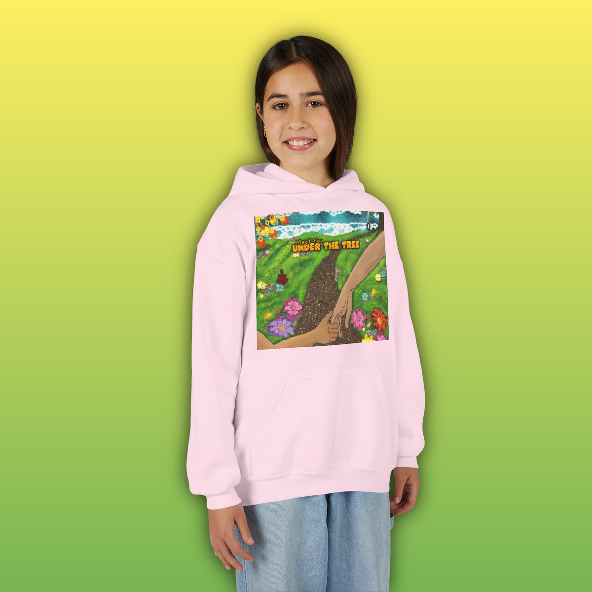"Holding Hands Under The Tree" Youth Hoodie - from  "Meet You Under the Tree"