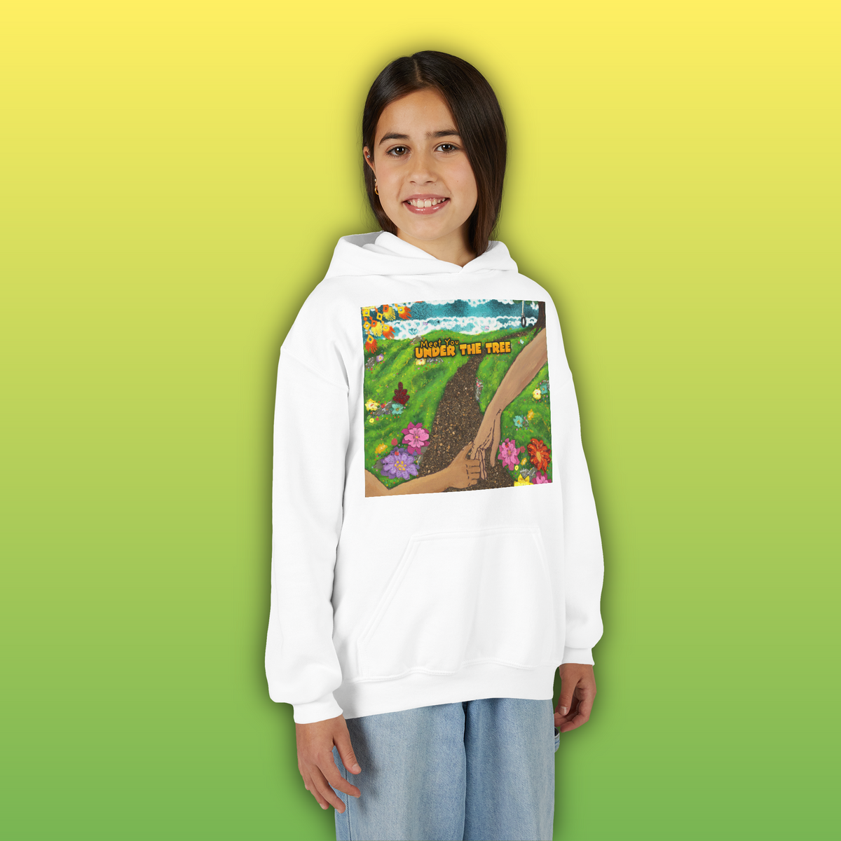 "Holding Hands Under The Tree" Youth Hoodie - from  "Meet You Under the Tree"
