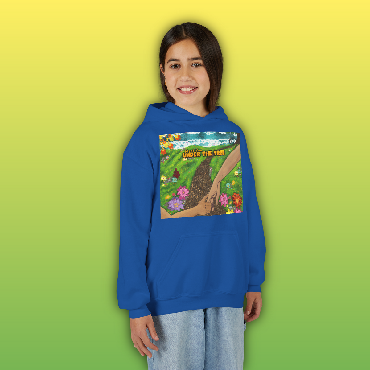 "Holding Hands Under The Tree" Youth Hoodie - from  "Meet You Under the Tree"