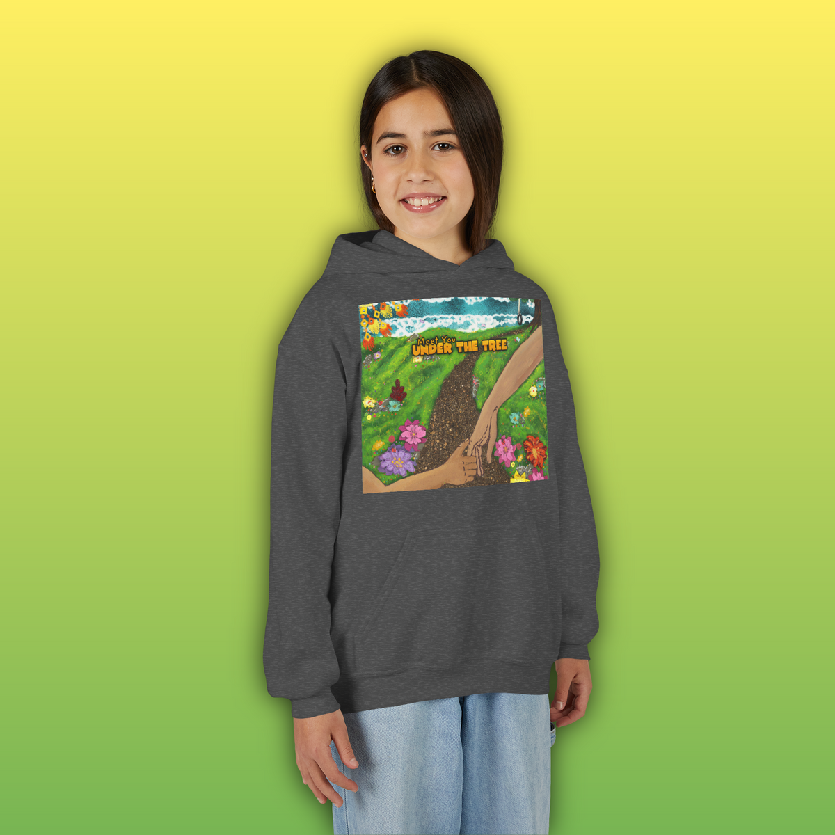 "Holding Hands Under The Tree" Youth Hoodie - from  "Meet You Under the Tree"