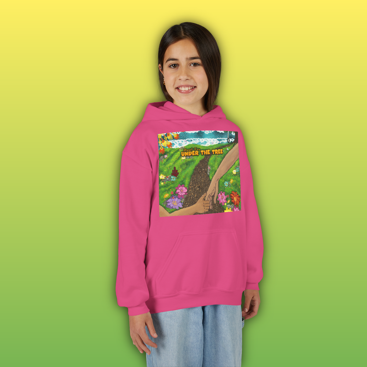 "Holding Hands Under The Tree" Youth Hoodie - from  "Meet You Under the Tree"