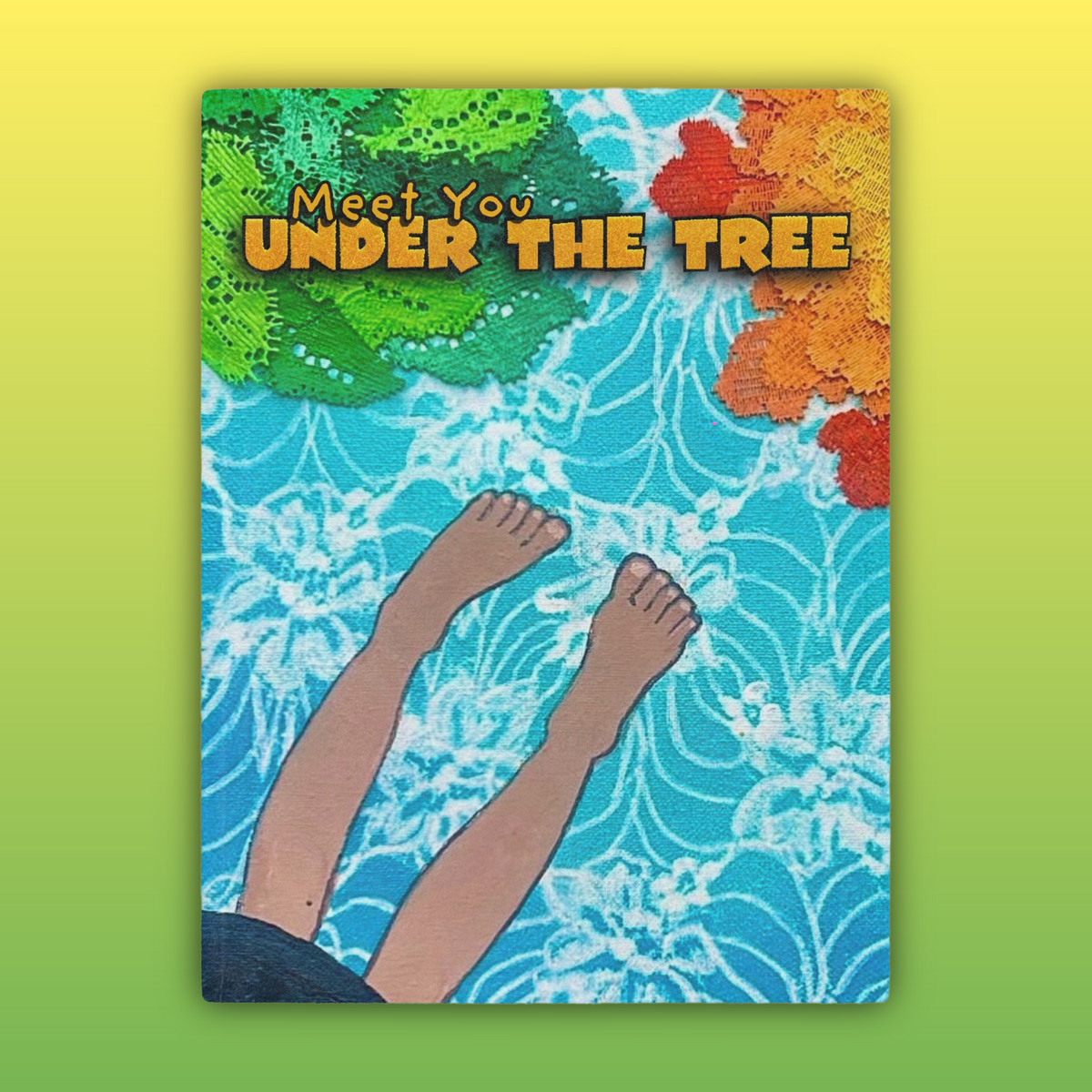 Minky Blanket - "Feet Forward When Swinging" Throw from "Meet You Under The Tree"