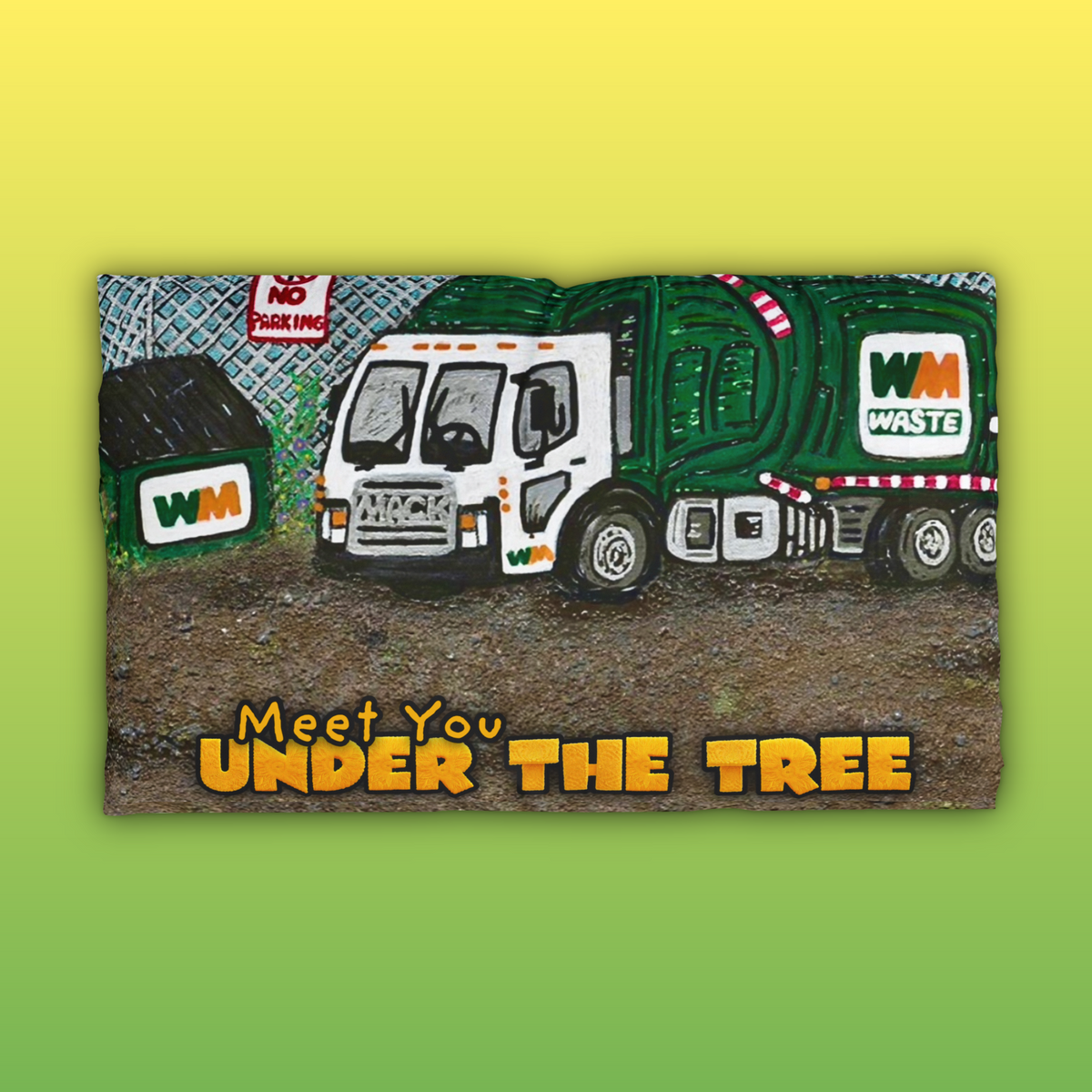 Microfiber Pillowcase "Garbage Day" from "Meet You Under the Tree"