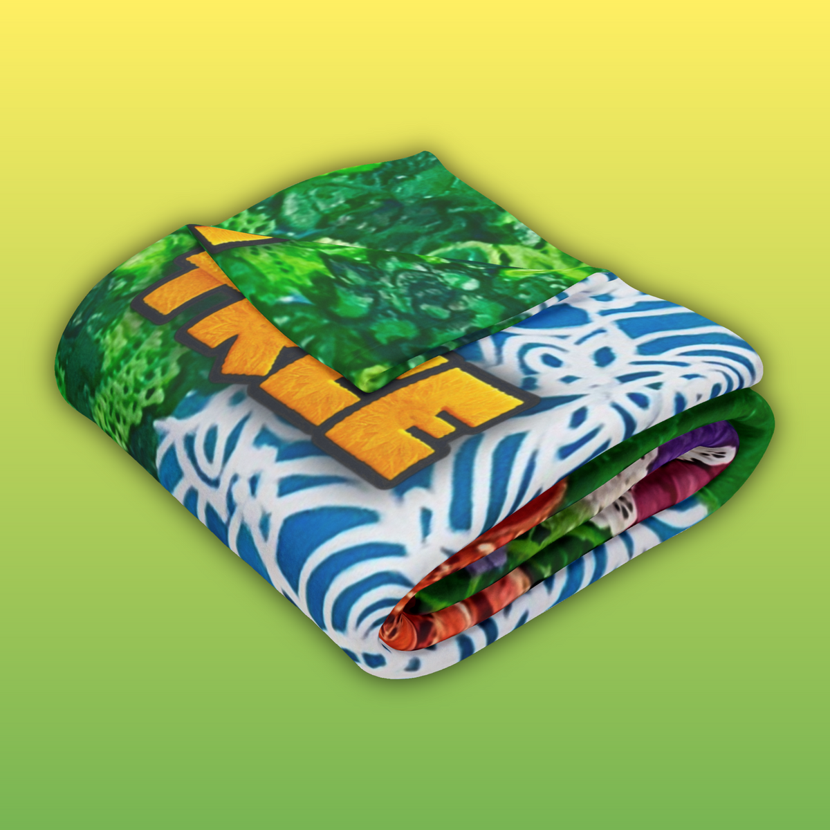 Arctic Fleece Blanket "Meet You Under The Tree"