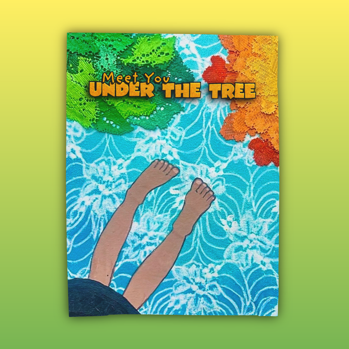 "Feet" Velveteen Plush Blanket — from "Meet You Under the Tree"