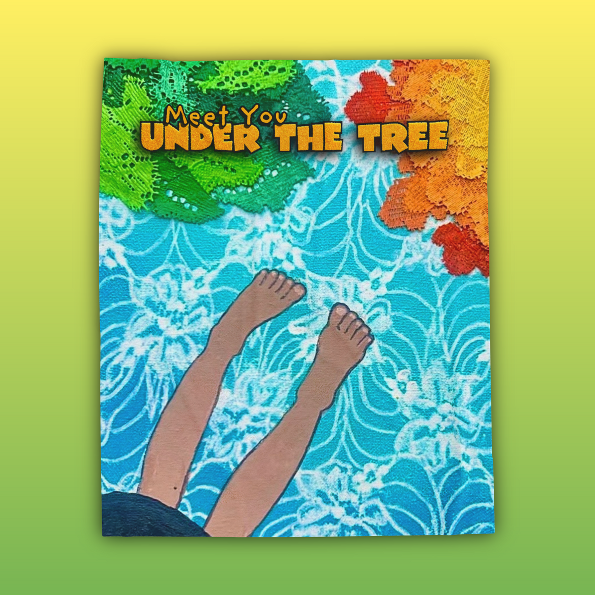 "Feet" Velveteen Plush Blanket — from "Meet You Under the Tree"