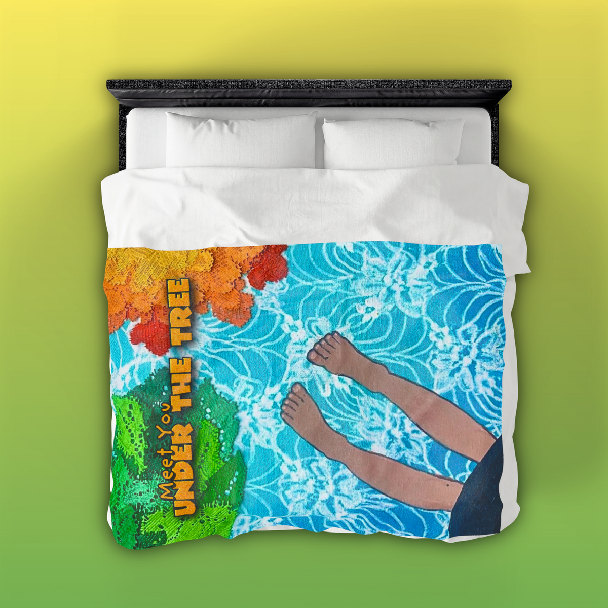 "Feet" Velveteen Plush Blanket — from "Meet You Under the Tree"