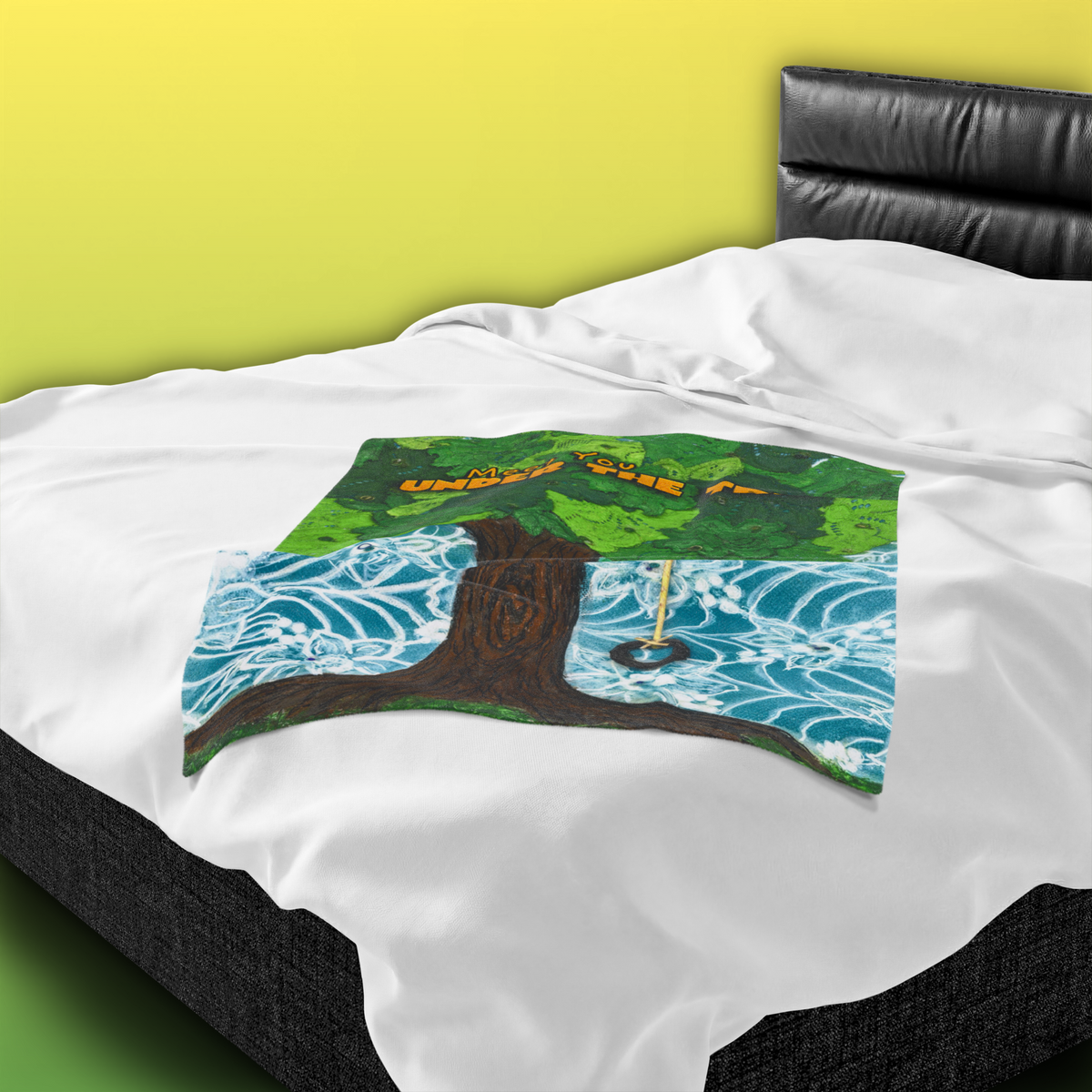 "Tire Swingin'" Velveteen Plush Blanket — iconic swing from "Meet You Under the Tree"
