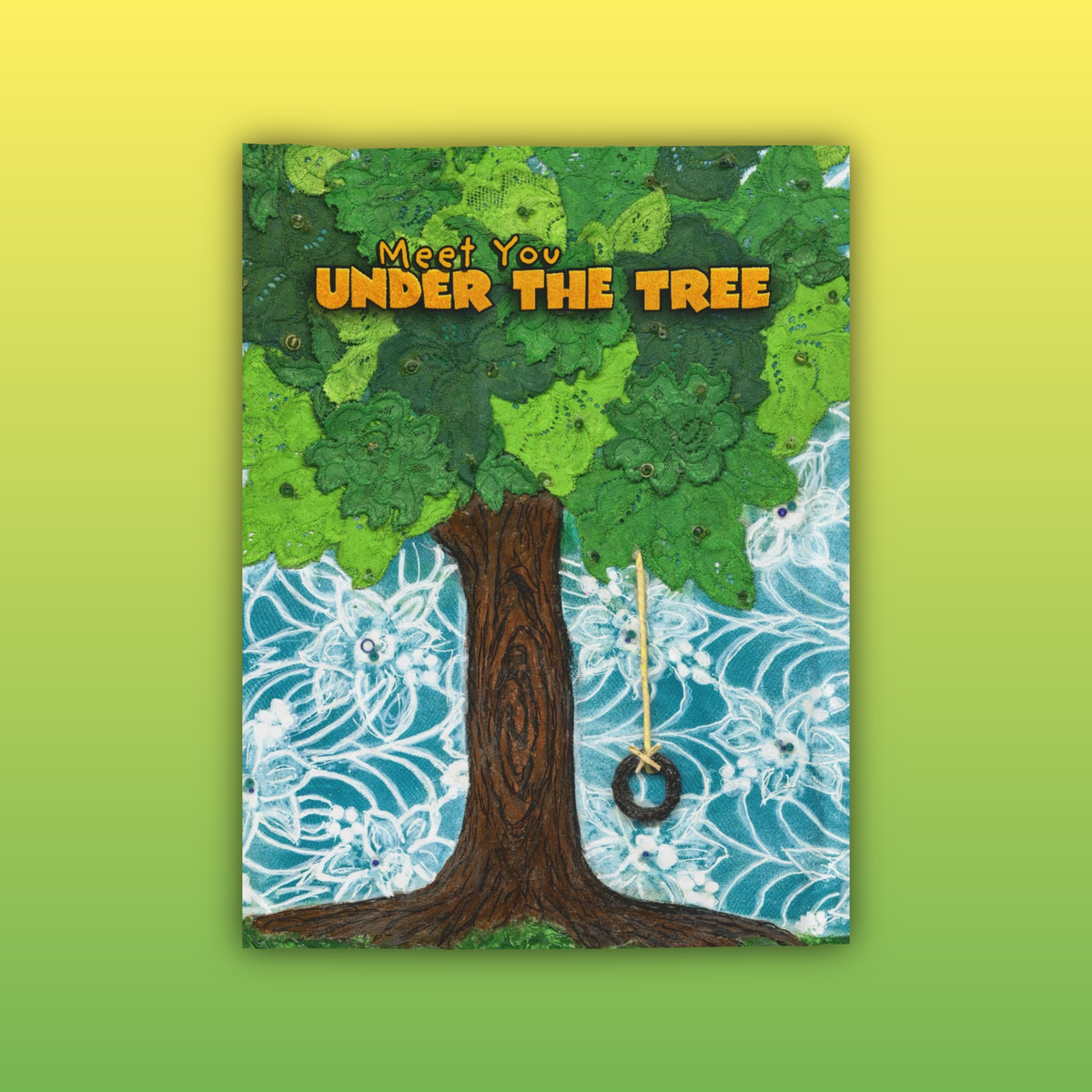 "Tire Swingin'" Velveteen Plush Blanket — iconic swing from "Meet You Under the Tree"