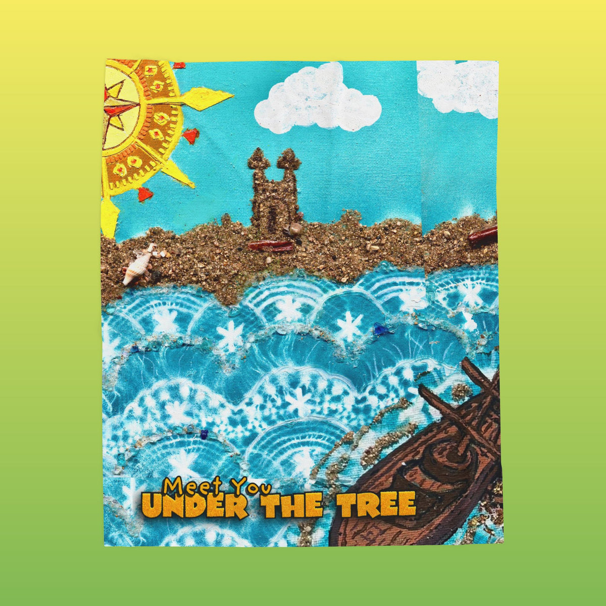 "Sea'" Velveteen Plush Blanket — from "Meet You Under the Tree"